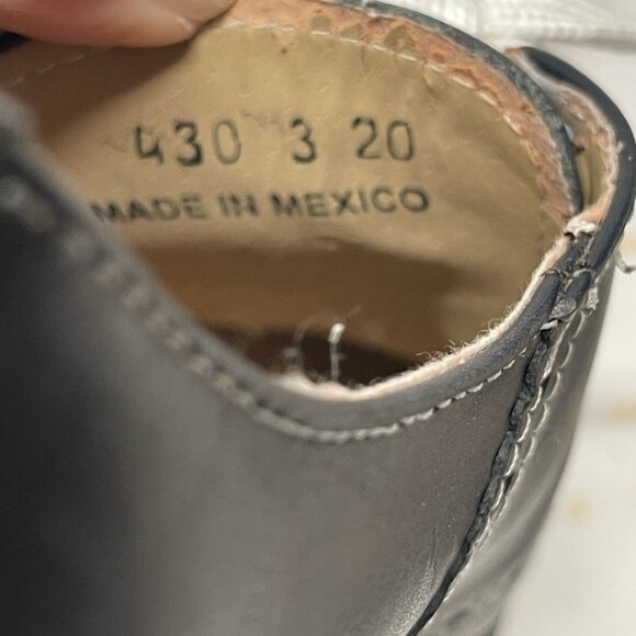 Kesco Navy Blue Lace-up Saddle Oxford Shoes Uniform School Womens Size 5 1/2 - Picture 4 of 16